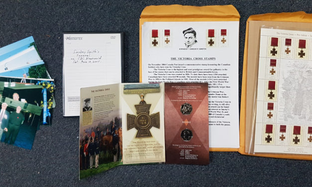 Smokey Smith Signed 2004 Victoria Cross Sheet & related ephemera