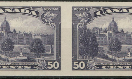 Canada #226a VFNH 50c 1935 Victoria Horiz Imperf Pair
