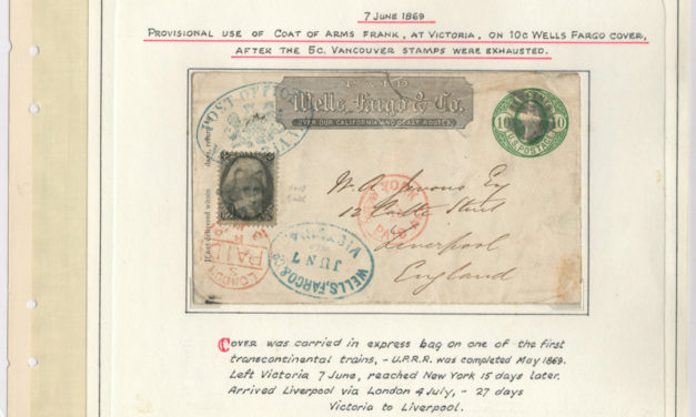 Wells Fargo 1869 mixed franked Cover to Liverpool, ex Wellburn