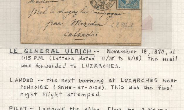Le General Ulrich 16 No 1870 10c Ballon Monte