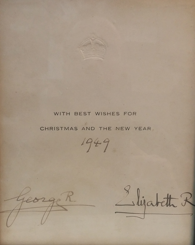 George VI & Queen Mum signatures