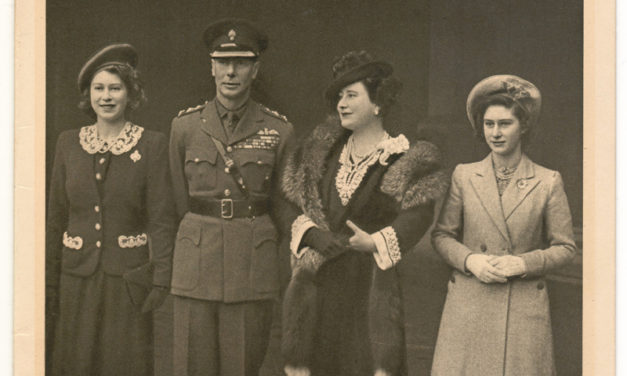 George VI & Queen Mum Signed Tuck Real Photo Christmas Card