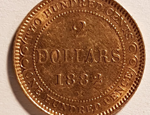 Newfoundland XF 1882H Gold 2 Dollars