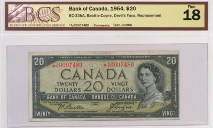 Bank of Canada 1954 Replacement $20 Devil