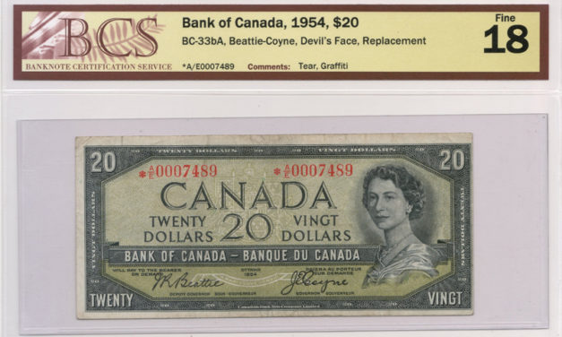 Bank of Canada 1954 Replacement $20 Devil