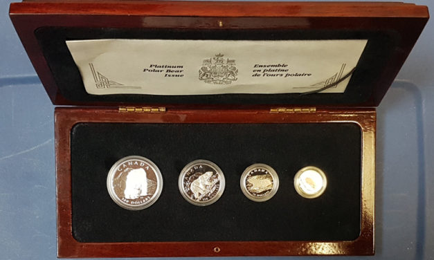 Canada Proof 1990 4-coin Platinum Polar Bear set