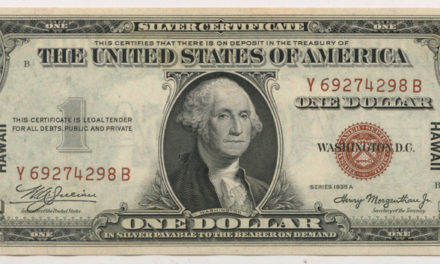 U.S.A. Hawaii Unc 1935A Emergency Printing $1 Silver Certificate