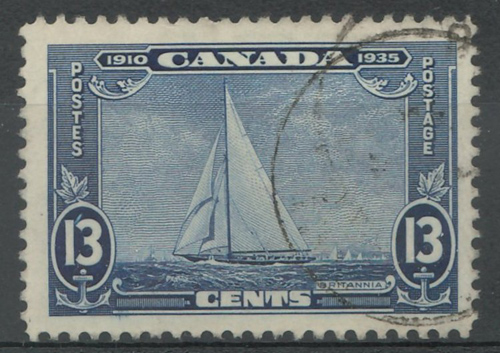 Canada #216i Used 1935 13c Shilling Mark Variety