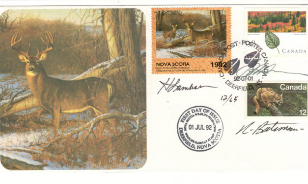 Nova Scotia first issue Wildlife Habitat Conservation First Day Cover #12/65