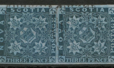 Nova Scotia #3 Used 1857 3d Horizontal Pair