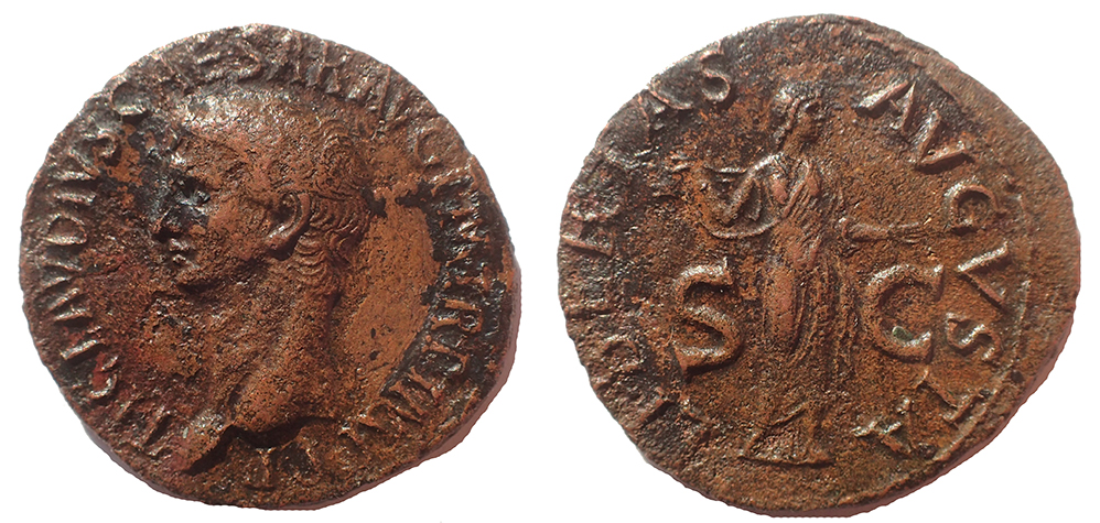 Claudius AE As with Libertas