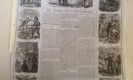 California Gold Rush 1853 Miners 10 Commandments from Gerald Wellburn collection