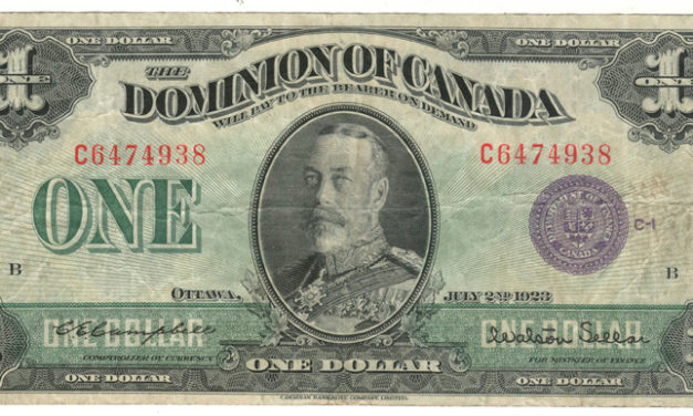 Dominion of Canada #DC-25l 1923 George V Horseblanket $1