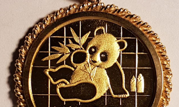 P.R. China Proof 1989 50 Yuan 1/2 Ounce Gold Panda w/ Rope Bezel