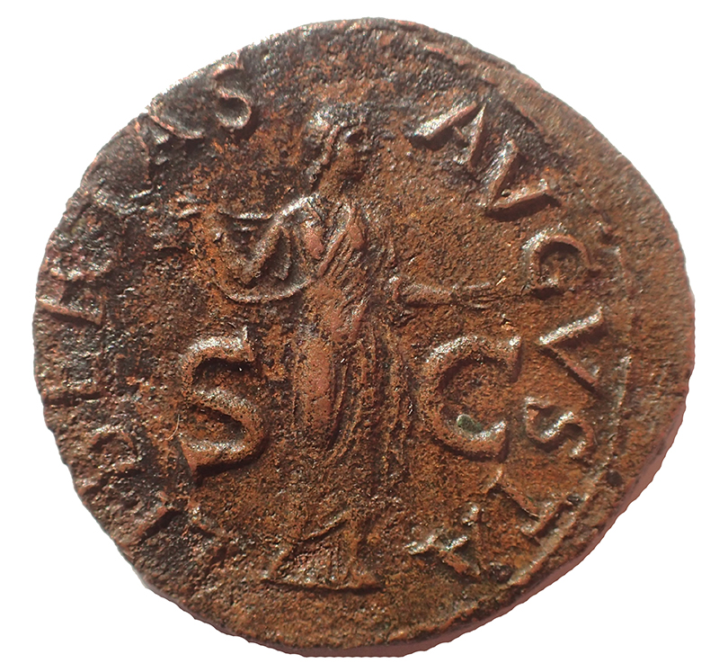 Claudius AE As reverse: Libertas