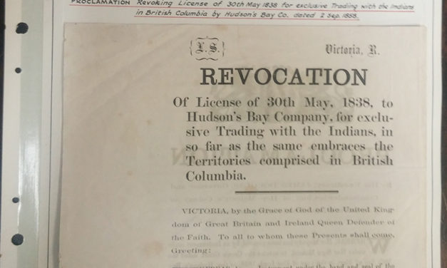 Page 6 Revocation of H.B.C. Royal Licence in 1858 Proclamation, Fraser River Gold Rush Collection