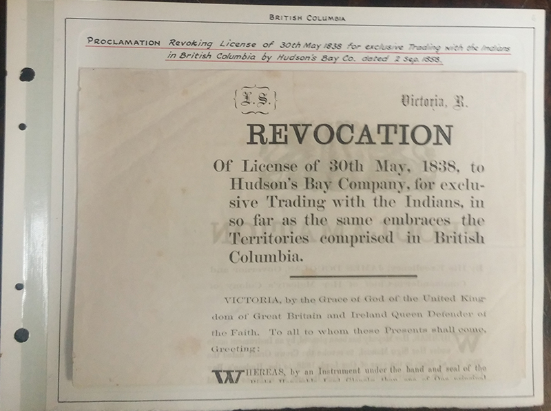 Revocation mounted on Page 6 of Wellburn's album