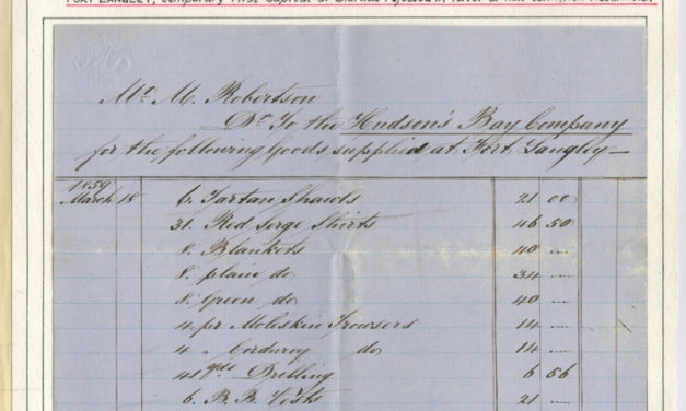 Page 5 Invoice for goods supplied to H.B.C. at Fort Langley 1859, Fraser River Gold Rush collection