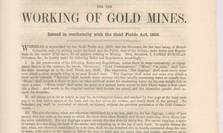 1859 Rules & Regs for the Working of Gold Mines