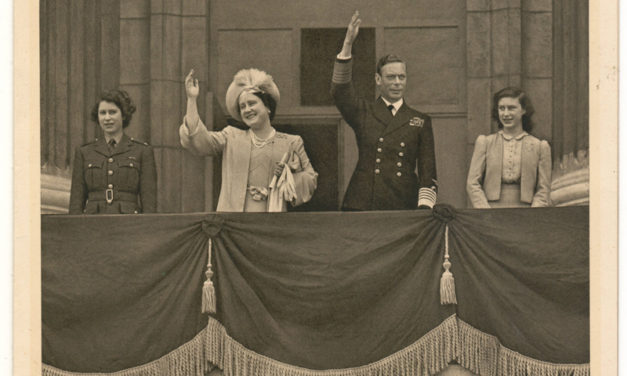 George VI & Elizabeth signed 1945 VE Day Christmas Card