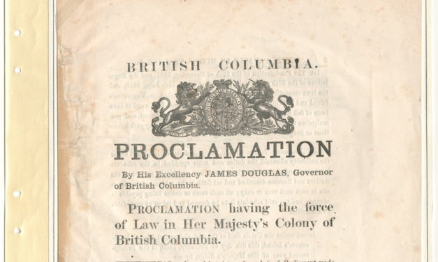 Page 10 British Columbia 8 Feb 1859 Proclamation of Duties Payable by Miners