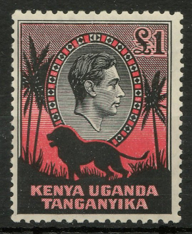 Kenya Uganda Tanganyika #85a 1938 George VI Pound