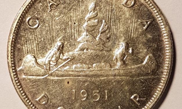 Canada Unc 1951 Arnprior Silver Dollar