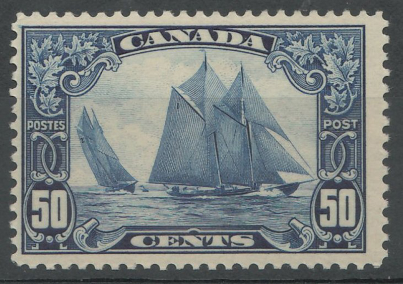 50c Bluenose stamp in stock album