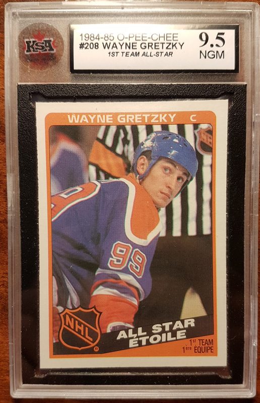 Wayne Gretzky front of card encapsulated