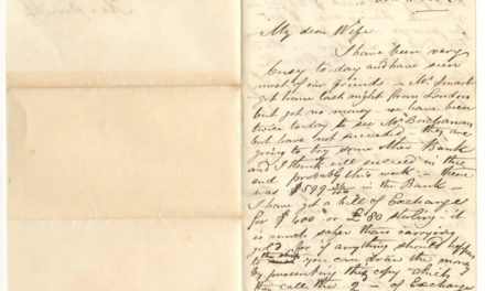 Marcus Smith 25 July 1860 letter to wife