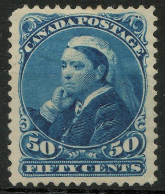 Canada #47 Mint HR 1893 50c Widow Weeds