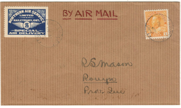 Canada #CL5 31 Aug 1925 Haileybury/Rouyn Cover