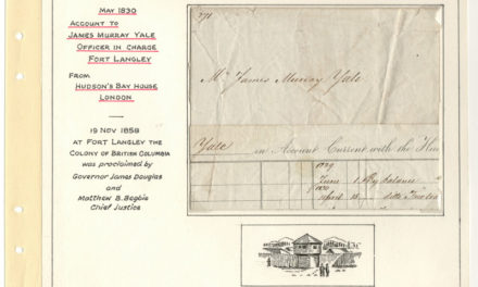 Page 12 H.B.C. 1830 Account to James Yale officer in charge of Fort Langley