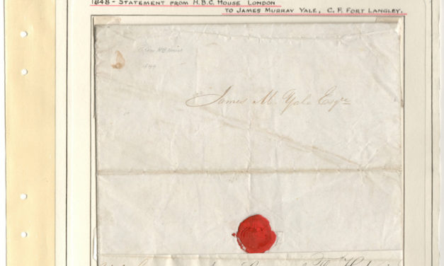 Page 13 1848 H.B.C. Statement to James Murray Yale from the Wellburn Fraser River Gold Rush Collection