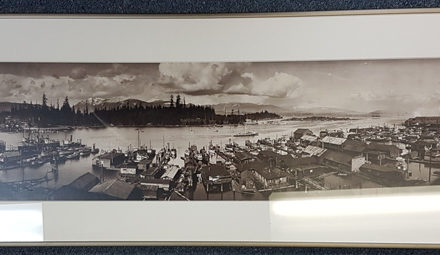 Coal Harbour, Vancouver, B.C. 1921 framed Dominion photo