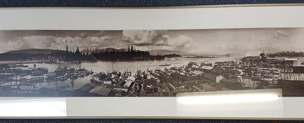 Coal Harbour, Vancouver, B.C. 1921 framed Dominion photo