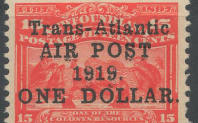 Newfoundland #C2a 1919 $1 on 15c No Comma After Post