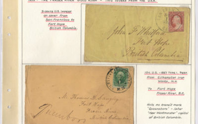 Page 14 1858 Two Covers from the USA to Fort Hope, Wellburn Fraser River Gold Rush Collection