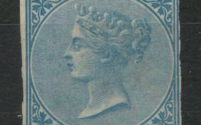 B.C. #4 Fine Mint O.G. 1865 10c Blue