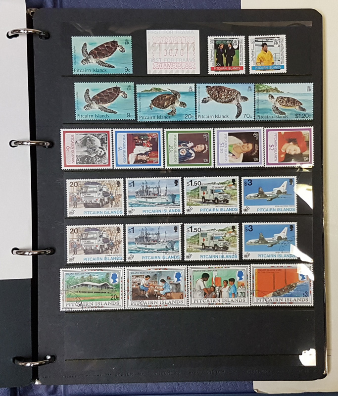 Another Page of PItcairn Island stamps from the album