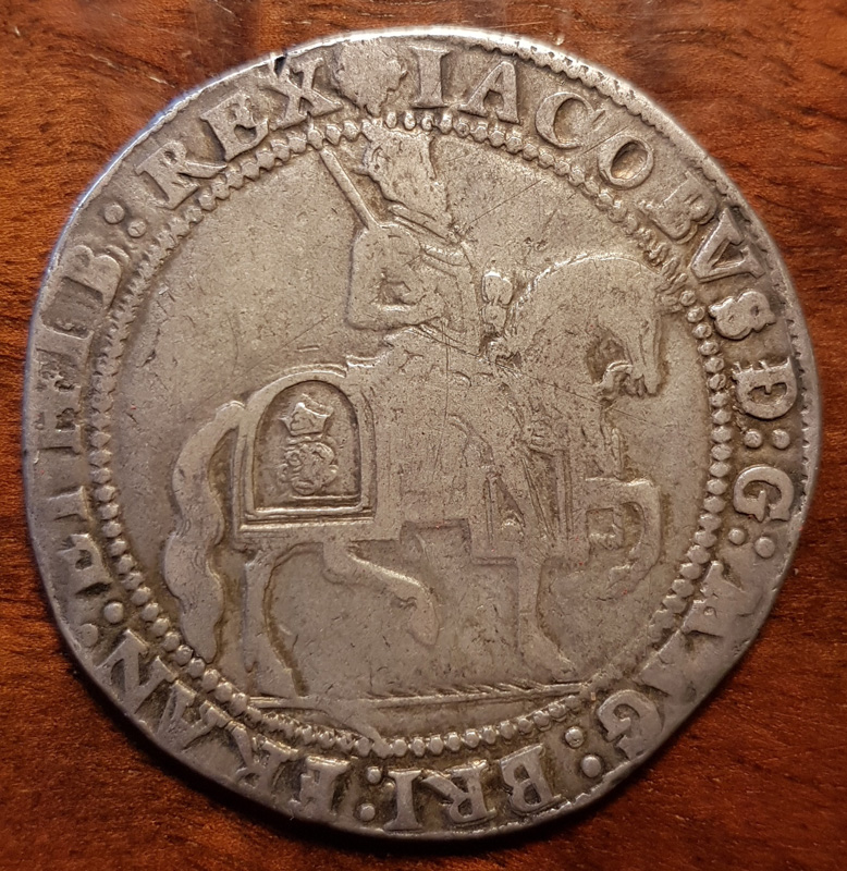 obverse showing King on horseback