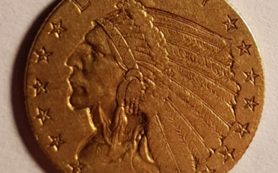 U.S.A. XF 1908 Indian Head $2.50 Gold first year Quarter Eagle