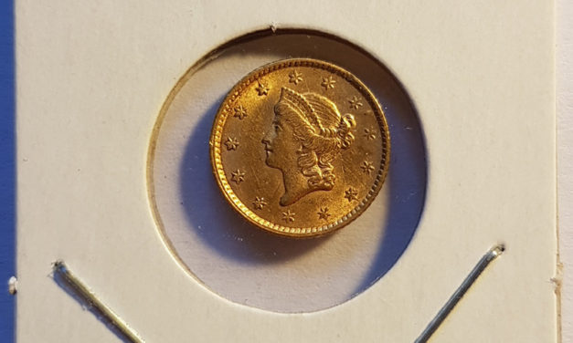 U.S.A. AU 1853 Gold Dollar