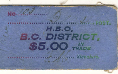 H.B.C./B.C. District Dease Post $5 card money – last of find