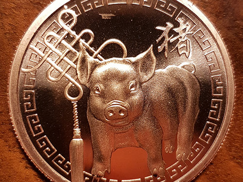 Vancouver Canucks Year of the Pig medallion