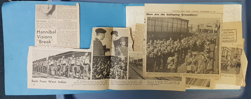 Winnipeg Grenadiers booklet, Force C 22 Nov 1941 letter