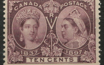 Canada #57 1897 10c Brown Violet Victoria Jubilee