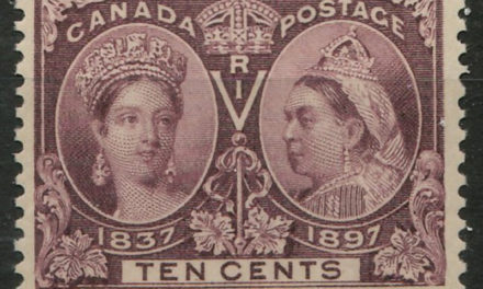 Canada #57 1897 10c Brown Violet Victoria Jubilee