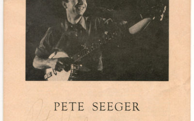 Pete Seeger twice Signed 22 Nov 1964 Montreal Concert Programme