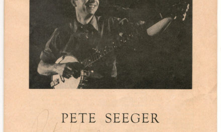 Pete Seeger twice Signed 22 Nov 1964 Montreal Concert Programme